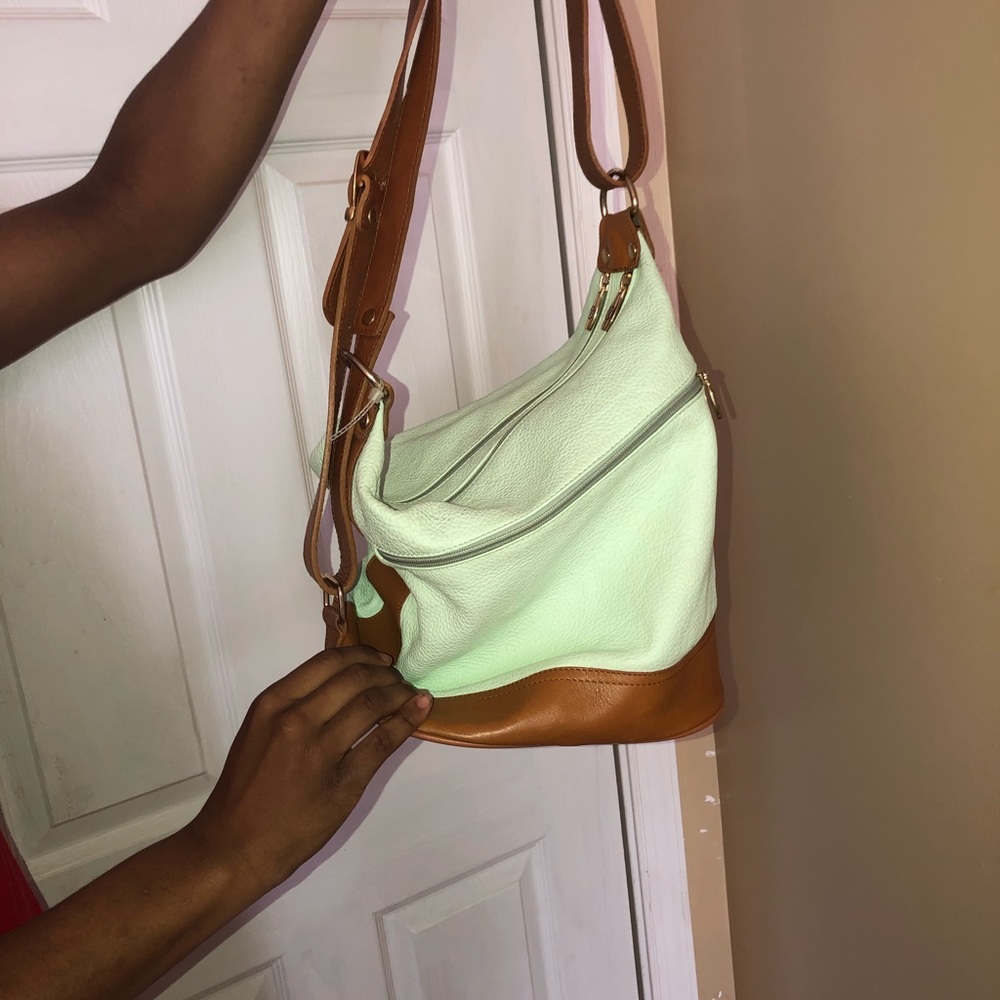 Mint green pocketbook